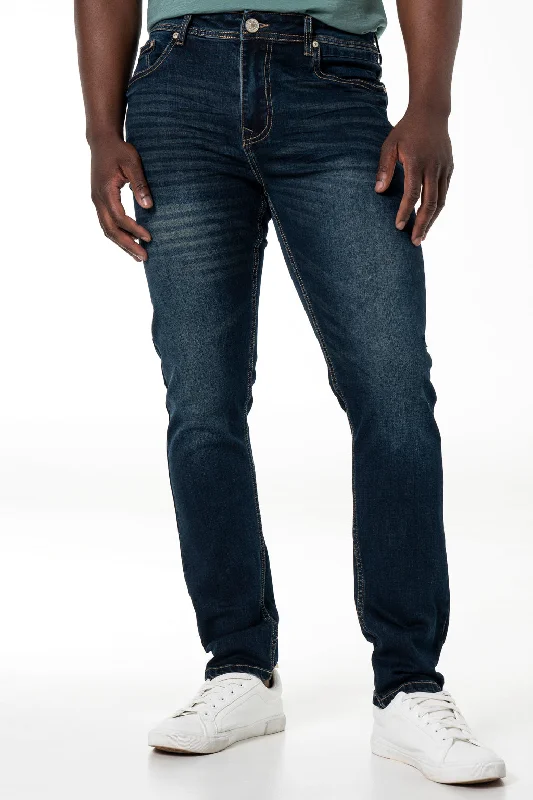 Hipster Skinny Men's JeansRf02 Denim Jeans _ 141713 _ Dark Blue