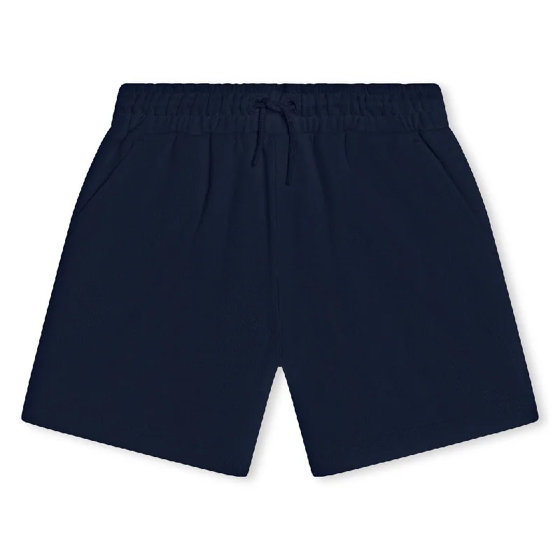 Stylish and Functional Men's Pattern ShortsNavy Logo Cotton Shorts