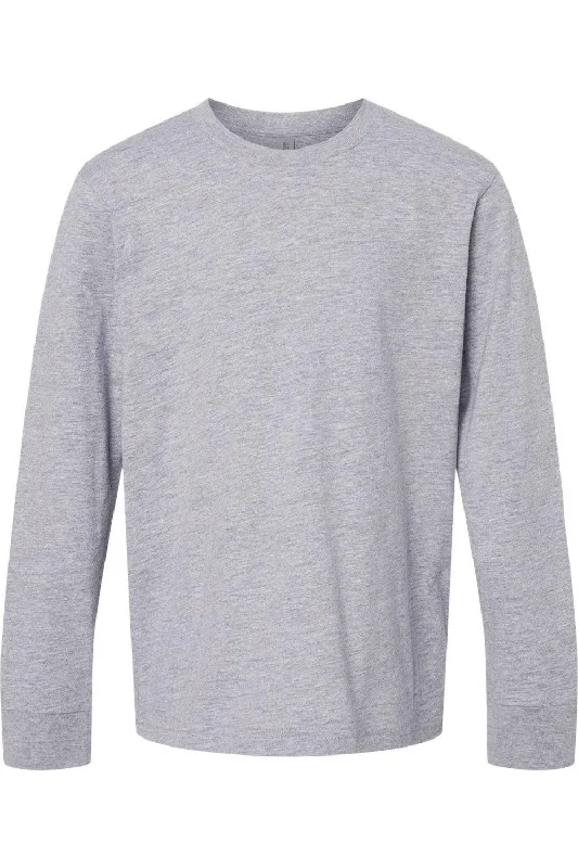 Men's Shirts with Mock NecksNext Level Youth Cotton Long Sleeve T-Shirt