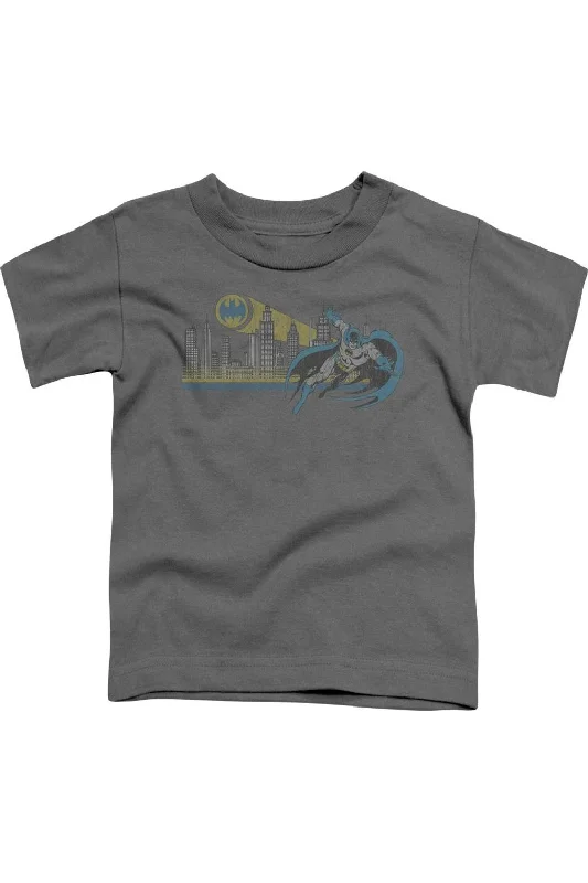 Men's Shirts with Embroidered DesignsDC Comics Gotham Retro Short Sleeve Juvenile Tee / T-Shirt