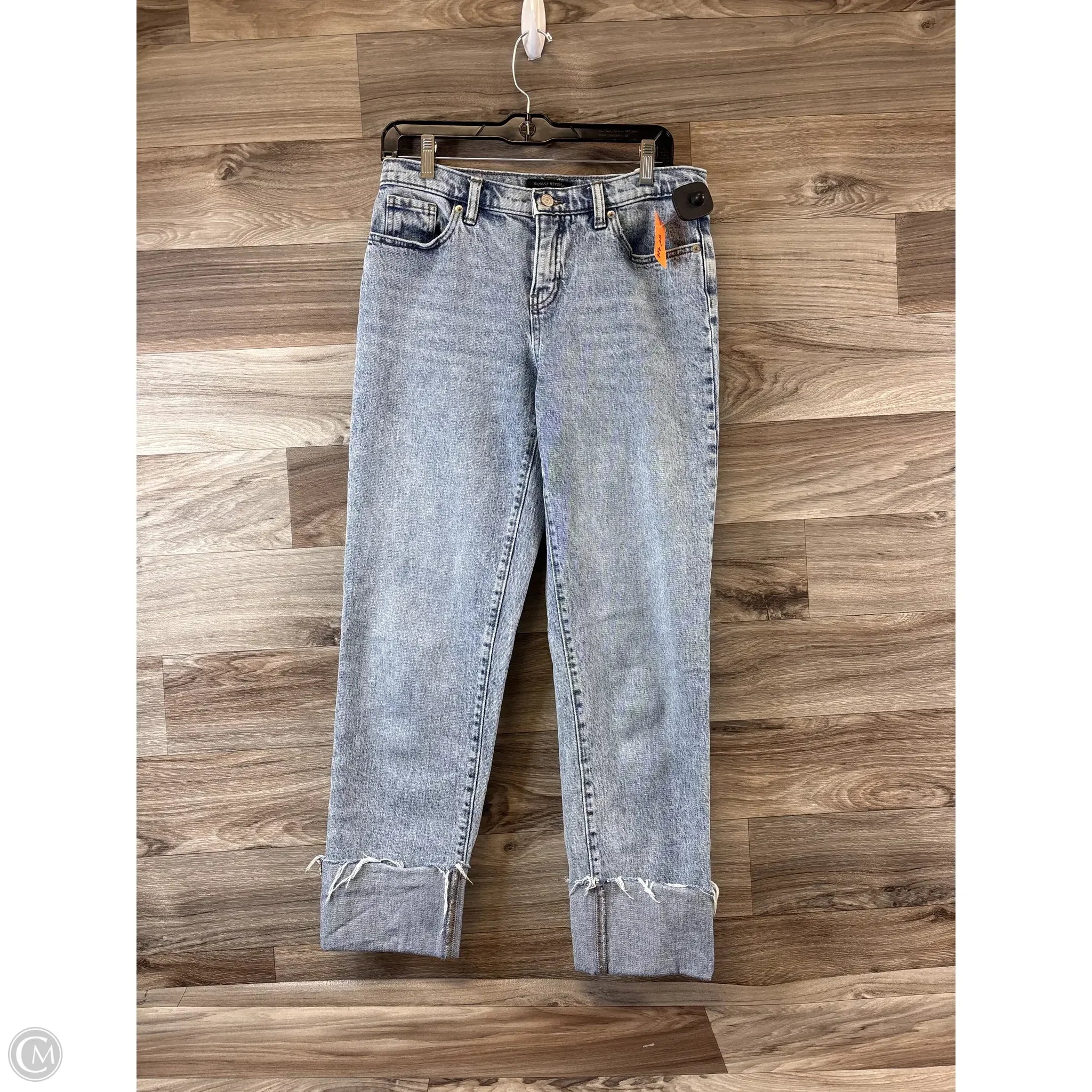 Classic Blue Men's JeansJeans Cropped By Banana Republic In Blue Denim, Size: 2