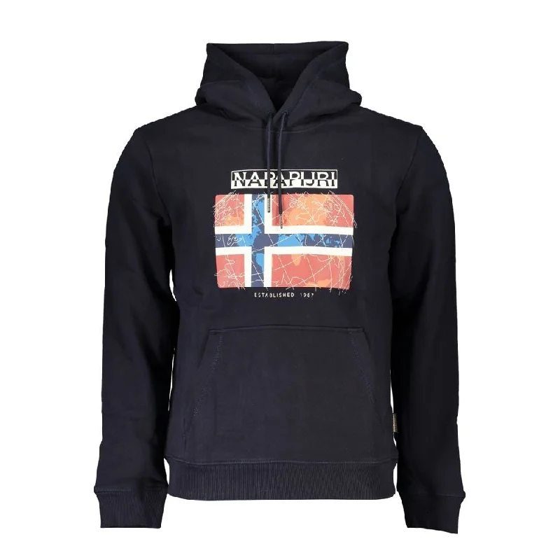 Men's Sweaters with Argyle PatternsNapapijri Blue Cotton Men Men's Sweater