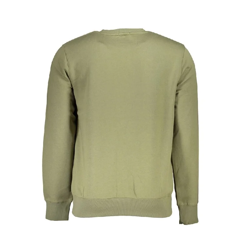 Striped Men's SweatersTimberland Classic Green Crew Neck Fleece Men's Sweatshirt