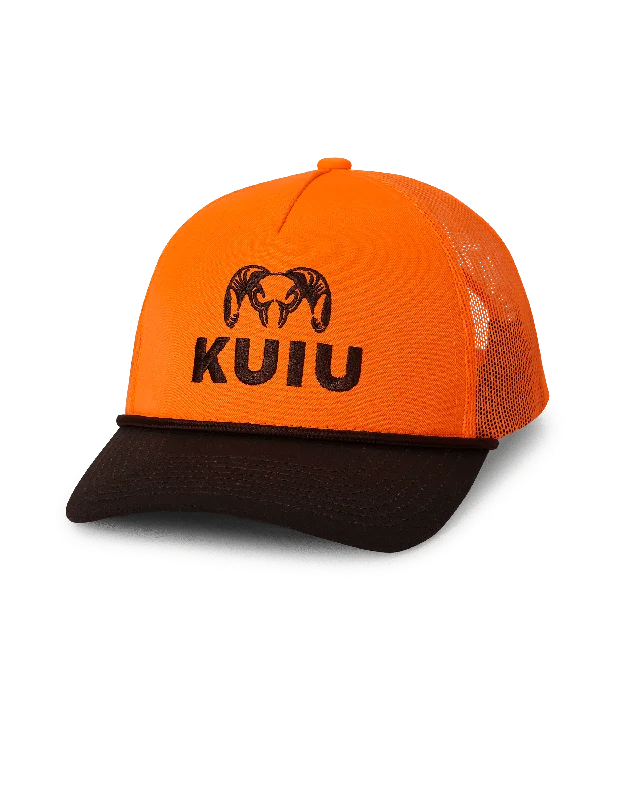 Classic Bowler HatsKUIU Upland Logo Hat | Blaze Orange/Brown