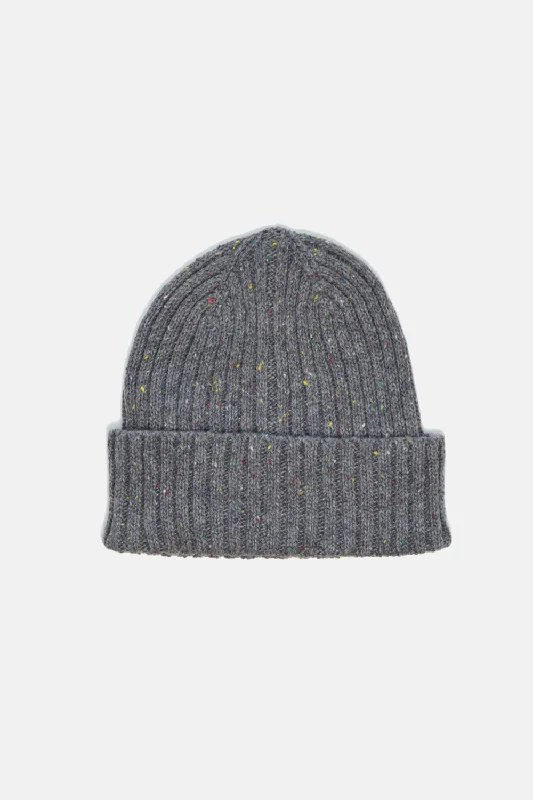 Retro Baseball CapsDonegal Wool Beanie: Grey