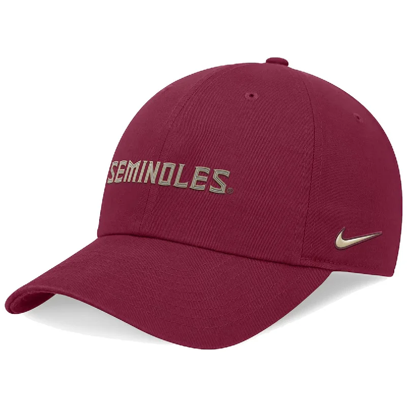Best Casual HatsNike Seminoles Adjustable Unstructured Club Cap - Garnet