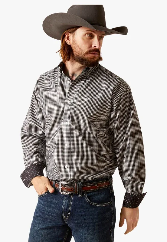 Men's Patterned Casual Shirts for Relaxed StylingAriat Mens Ved Long Sleeve Shirt