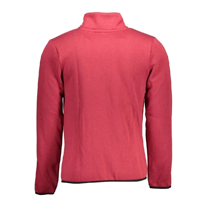 Men's Sweaters with Mock-Neck DesignsNorway 1963 Red Cotton Men's Sweater