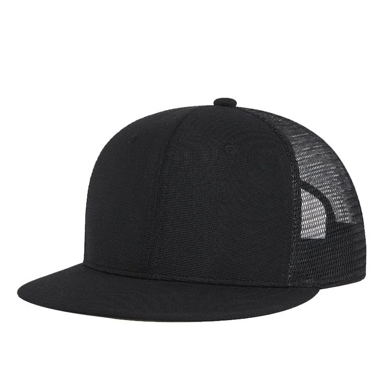 Female Straw HatsMen's Street Fashion Solid Color Mesh Cap
