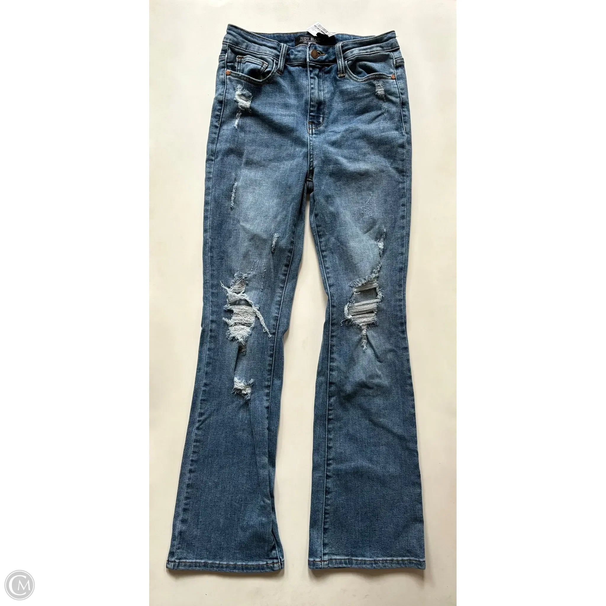 Elegant Straight-Leg Men's JeansJeans Straight By Judy Blue In Blue, Size: 4