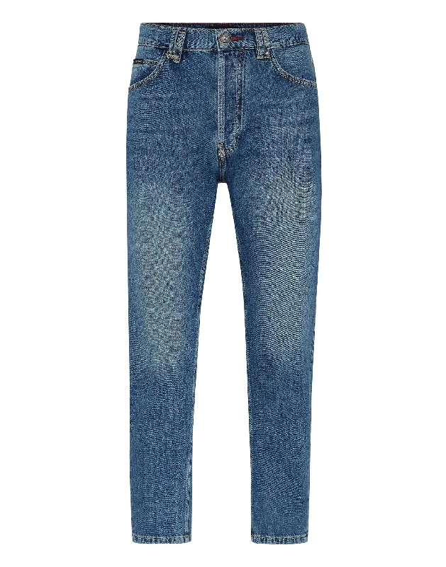 Baggy Men's JeansDenim Trousers Carrot Fit Iconic Plein