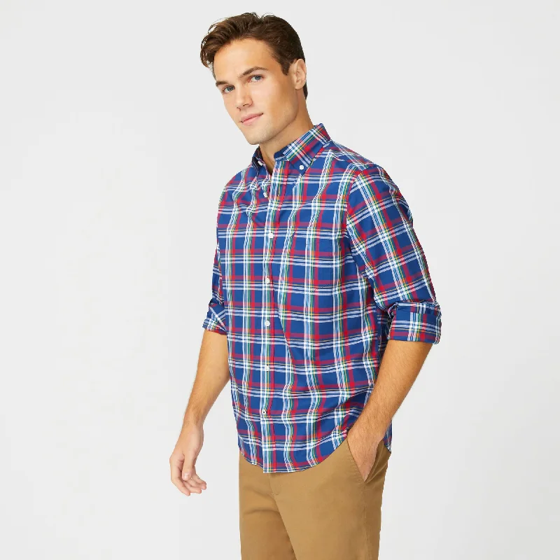 Men's Breathable Shirts for Warm ClimatesNautica Mens Big & Tall Classic Fit Wrinkle-Resistant Plaid Shirt