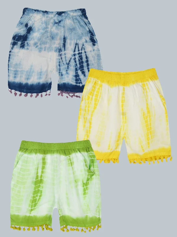 Quick-Drying Men's Activity ShortsGirls Tie & Dye Shorts Pack of 3
