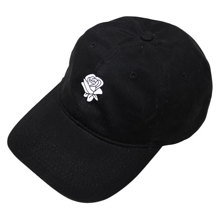 Adjustable Beanie HatsTrue Rose Dad Hat Black