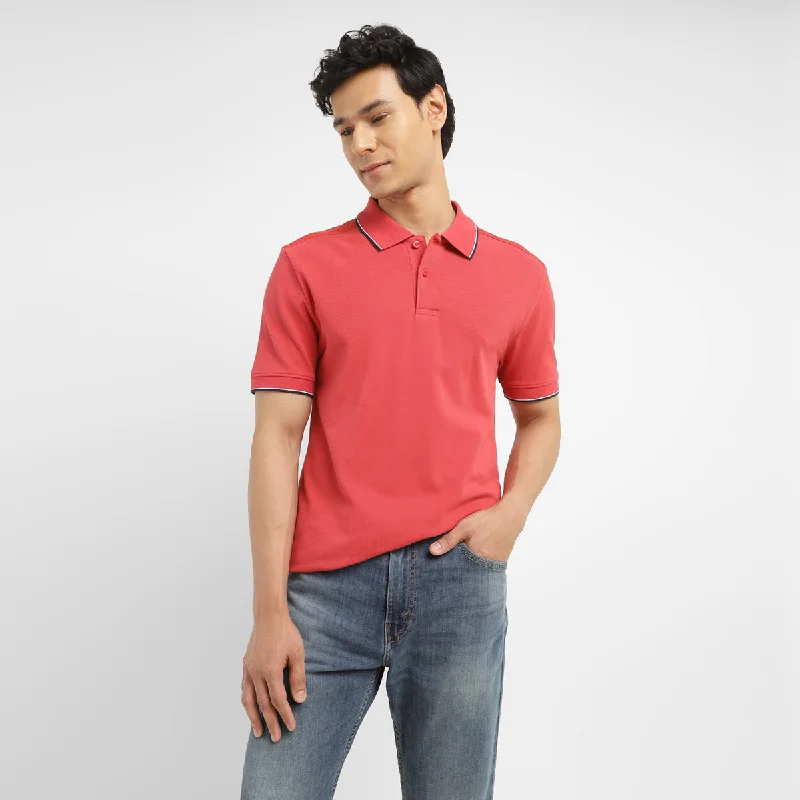 Men's Shirts for CampingMen's Solid Slim Fit Polo T-shirt
