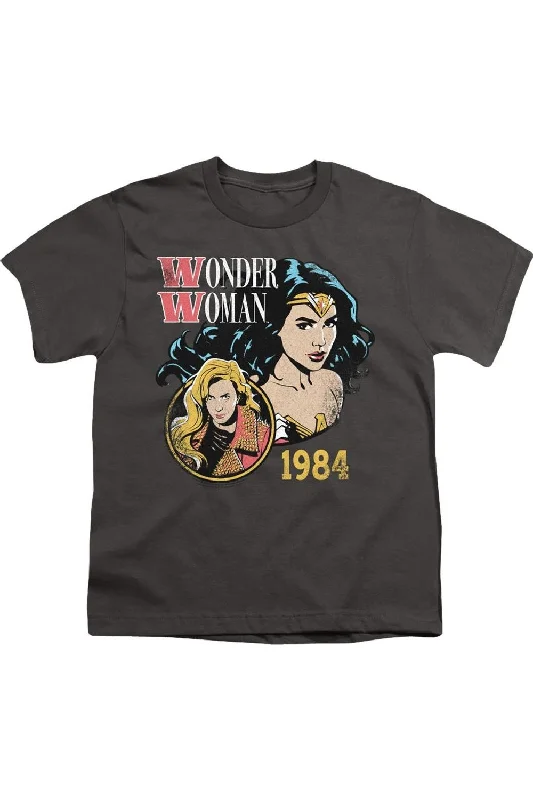 Men's Shirts with Button-Down CollarsWonder Woman 84 84 Retro Short Sleeve Juvenile Tee / T-Shirt