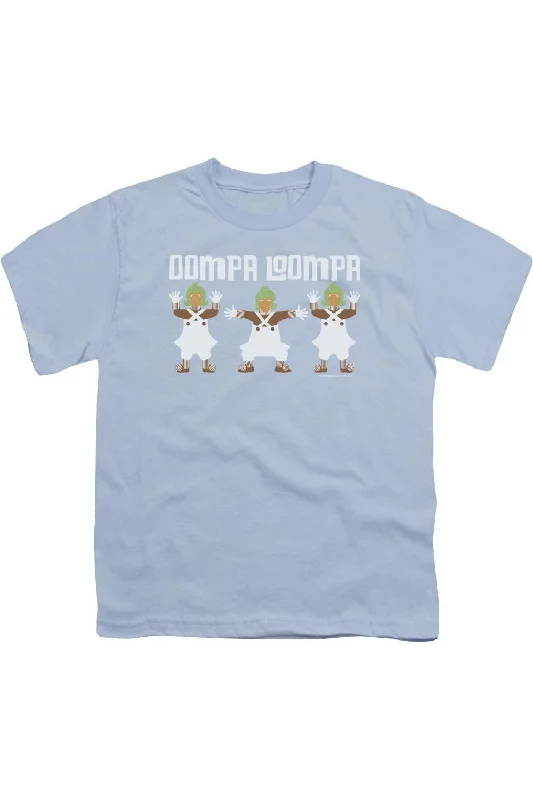 Men's Shirts with UV ProtectionWilly Wonka And The Chocolate Factory Oompa Loompa Short Sleeve Youth Tee / T-Shirt
