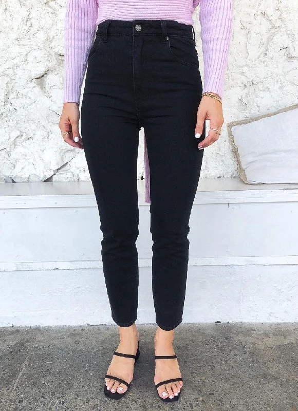 Men's Jeans with Elastic WaistbandsDusters Jeans - Comfort Jet Black