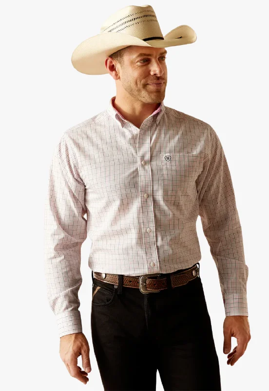Men's Solid-Colored Shirts for VersatilityAriat Mens Ozzy Fitted Long Sleeve Shirt