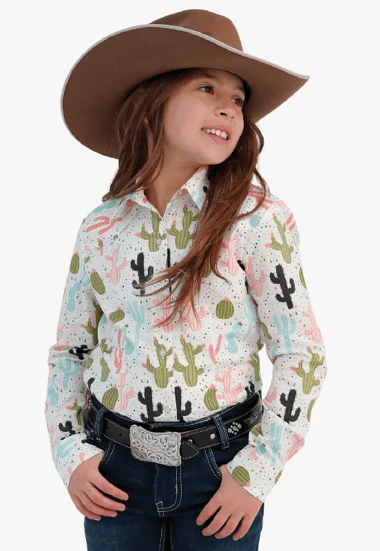 Men's Relaxed-Fit Shirts for Casual ComfortCruel Girl Girls Cactus Print Long Sleeve Shirt