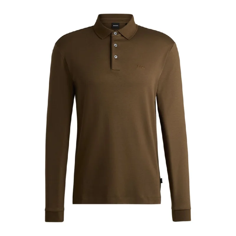Men's Unique and Designer TopsInterlock-cotton polo shirt with embroidered logo