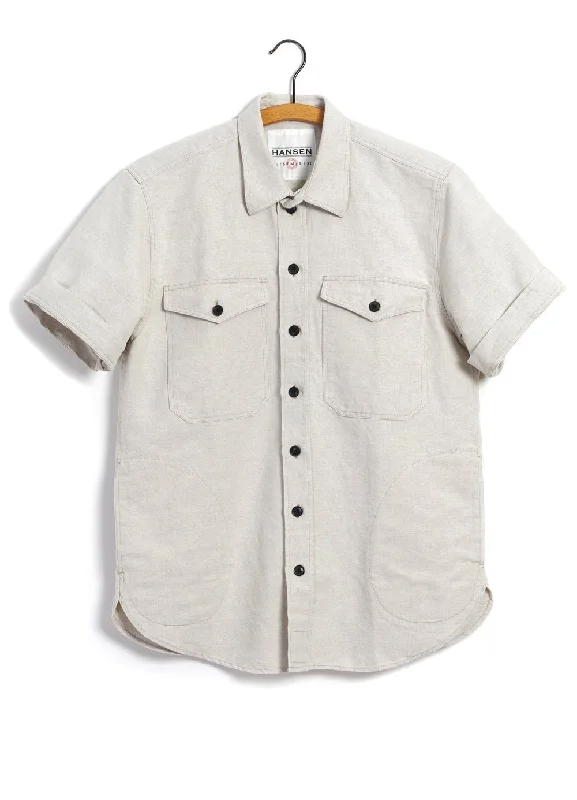 Men's Camping Shirts for Outdoor AdventuresVILLY | Short Sleeve Shirt | Flax Nature
