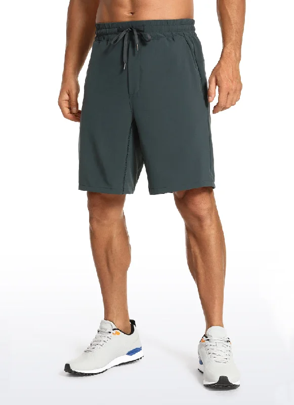 Skinny Men's Fit Casual ShortsFeathery-Fit Athletic Shorts 9''- Lined