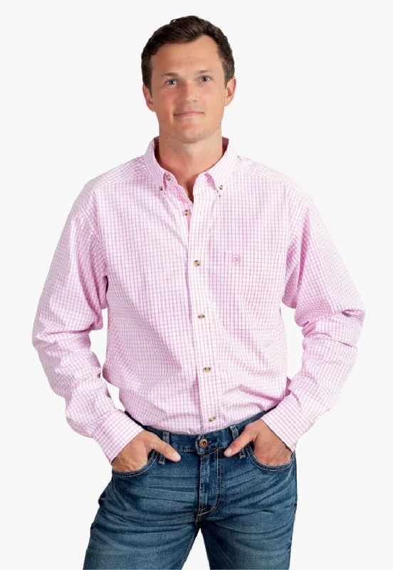 Men's Geometric Print Shirts for a Modern TwistAriat Mens Pro Series Cliff Check Long Sleeve Shirt