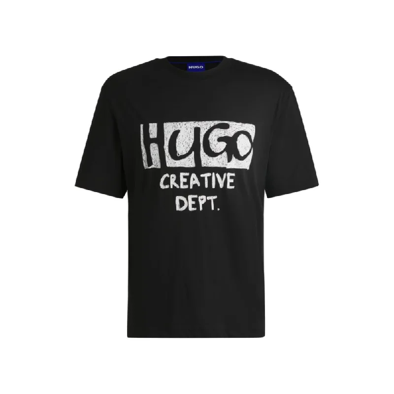 Comfortable Men's Polo ShirtsCotton-jersey T-shirt with logo artwork