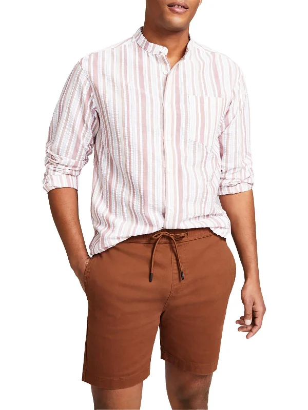 Men's Ripstop Travel Shorts for DurabilityMens Twill 7" Inseam Casual Shorts