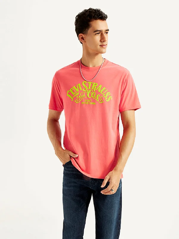 Men's Shirts with Pleated HemlinesMen's Graphic Print Slim Fit T-shirt