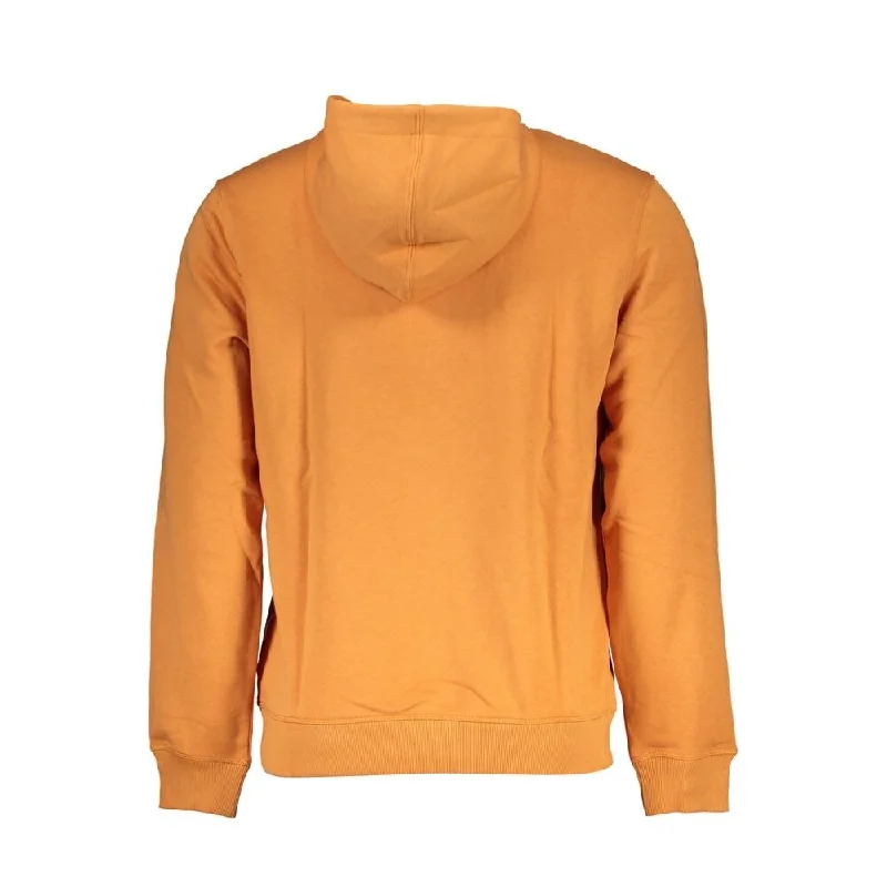 Classic Men's Wool SweatersGuess Jeans Svelte Orange Hooded Men's Sweatshirt