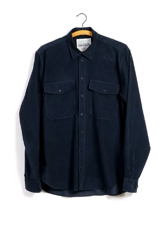 Men's Bold-Color Shirts for a Statement PieceROY | Casual Everyday Shirt | Navy
