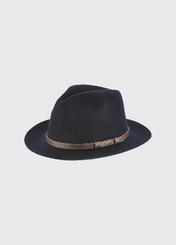 Relaxed Beanie HatsFrontier Fedora Hat - Navy