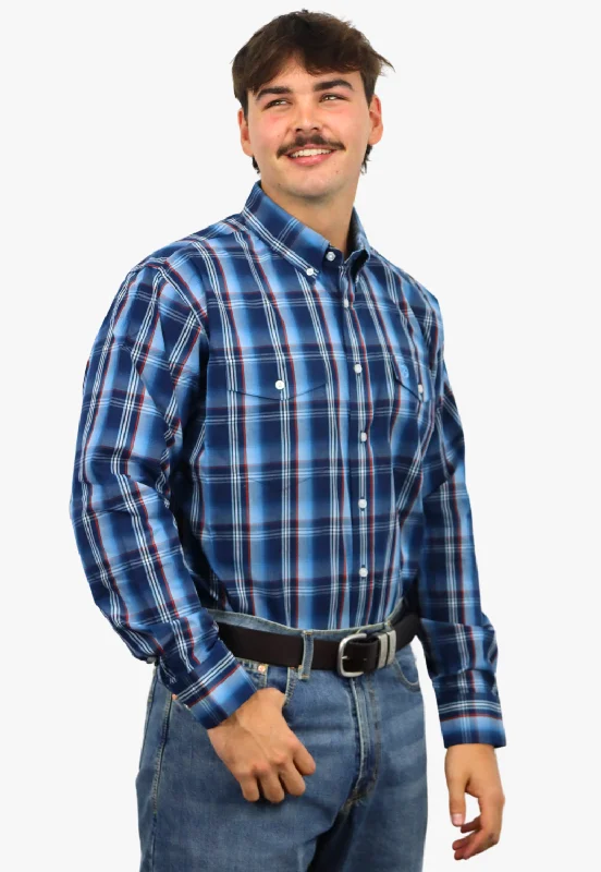 Men's Wingtip-Collar Shirts for a Classic TouchPanhandle Mens Long Sleeve Shirt