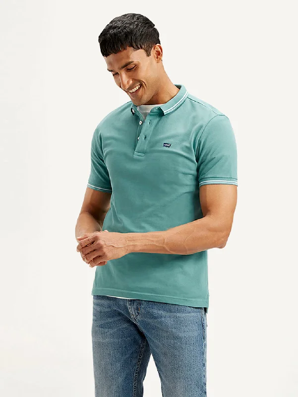 Men's Shirts with Graphic PrintsMen's Solid Slim Fit Polo T-shirt