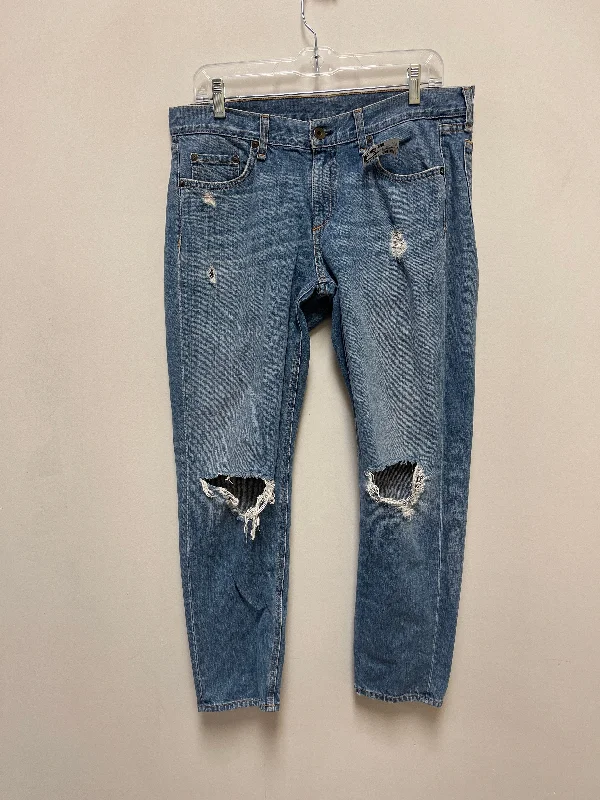 Relaxed-Fit Men's JeansJeans Designer By Rag And Bone In Blue Denim, Size: 6