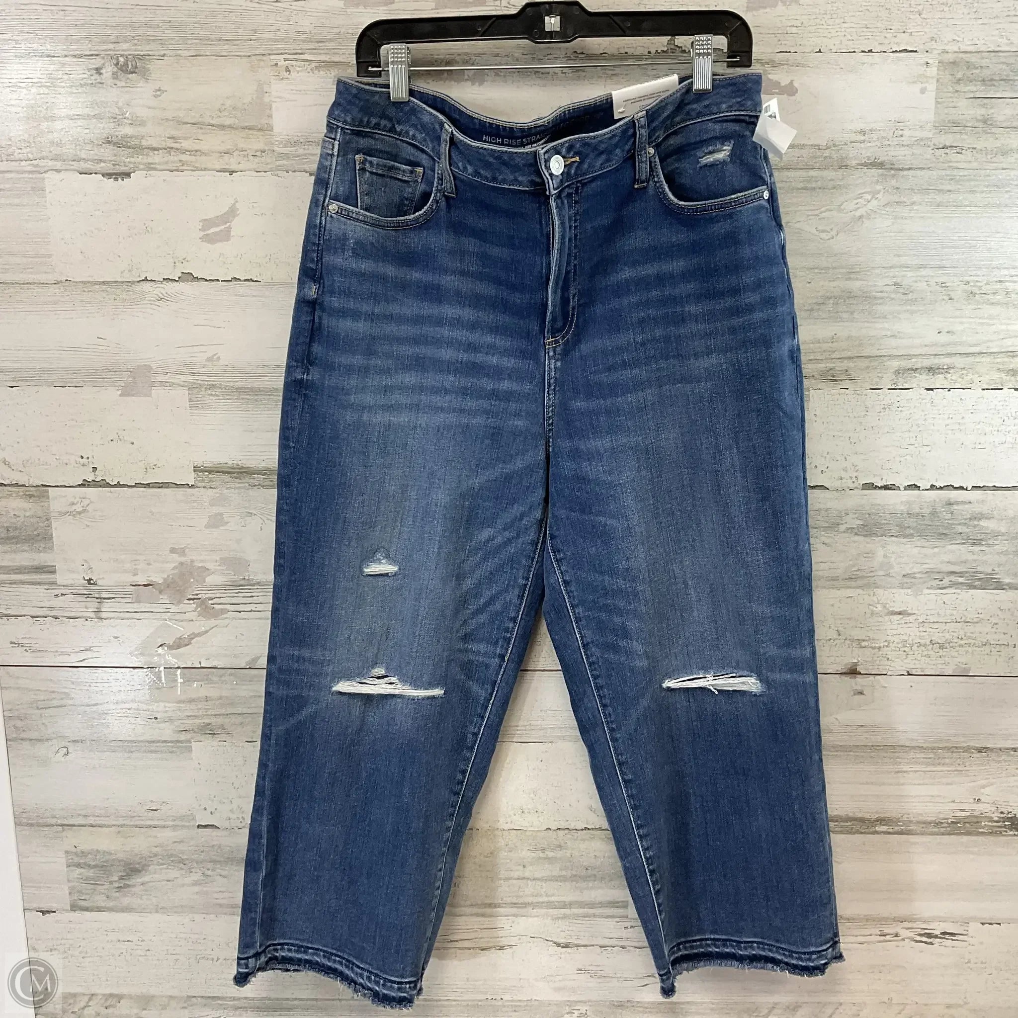 Workwear Men's JeansJeans Straight By Chicos In Blue Denim, Size: 14