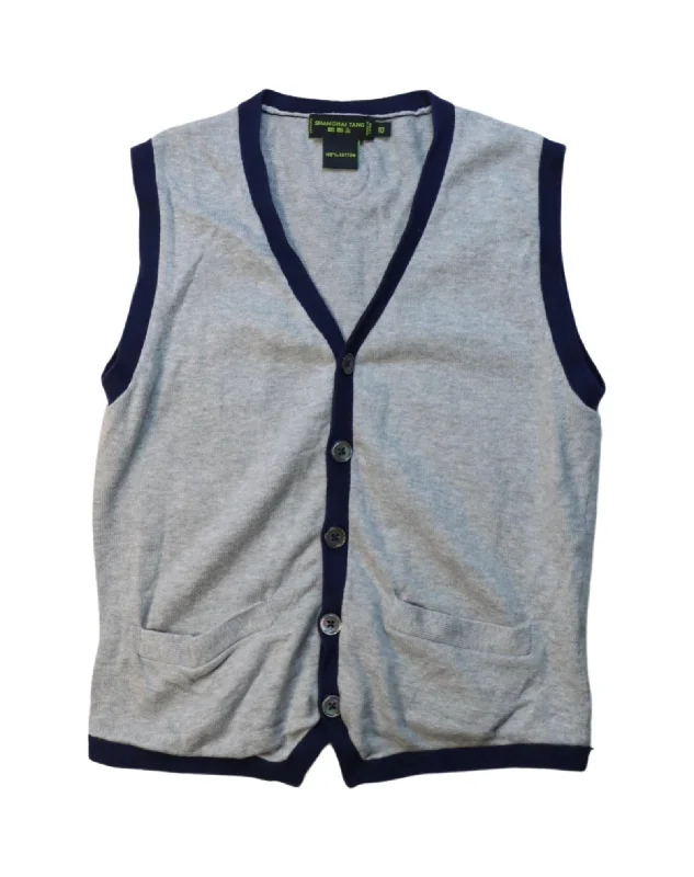 Men's Sweaters with Tapered ShapesShanghai Tang Sweater Vest 10Y