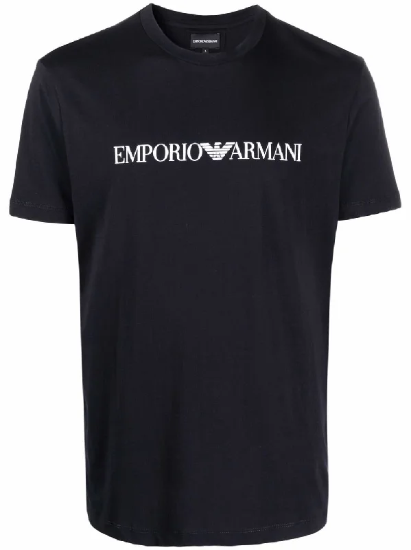 Men's Shirts with Double-Breasted DesignsEmporio Armani Men's T-Shirts And Polos blue