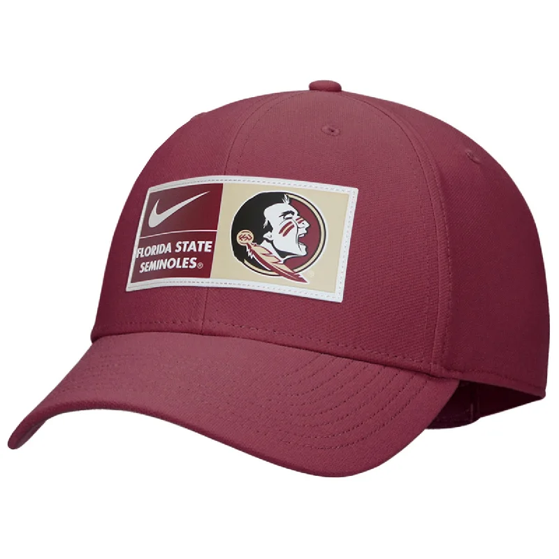 Colorful Straw HatsNike Men's Florida State Seminoles/Seminole Logo Patch Adjustable Dri-fit Club Structured Cap - Garnet
