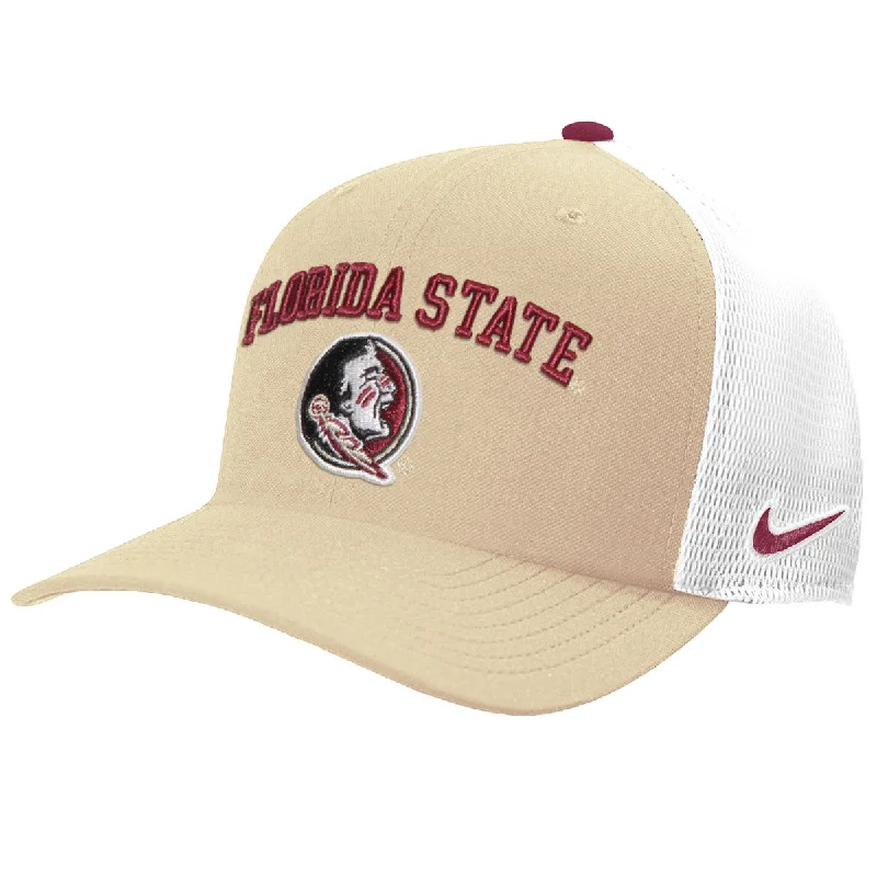 Affordable Winter HatsNike Men's Florida State/Seminole Logo Adjustable Rise Structured Trucker Cap - Vegas Gold/White Affordable Winter HatsNike Men's Florida State/Seminole Logo Adjustable Rise Structured Trucker Cap - Vegas Gold/White