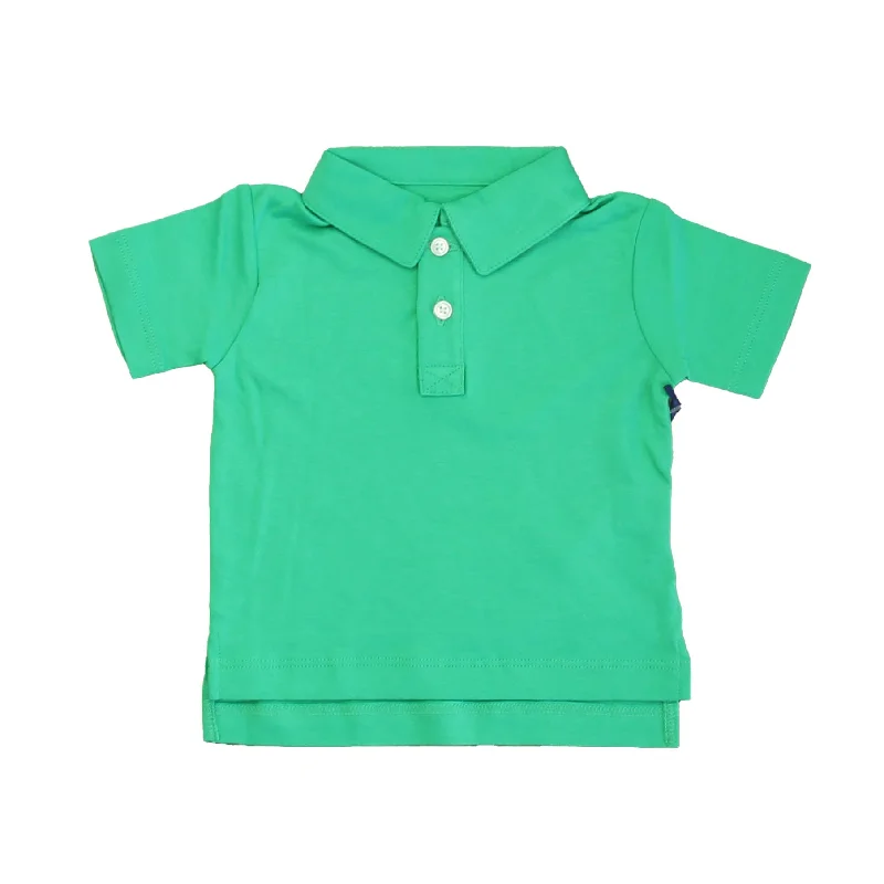 Breathable Men's Mesh TopsClassic Prep Boys Blarney Green Polo Shirt Size: 9-12 Months