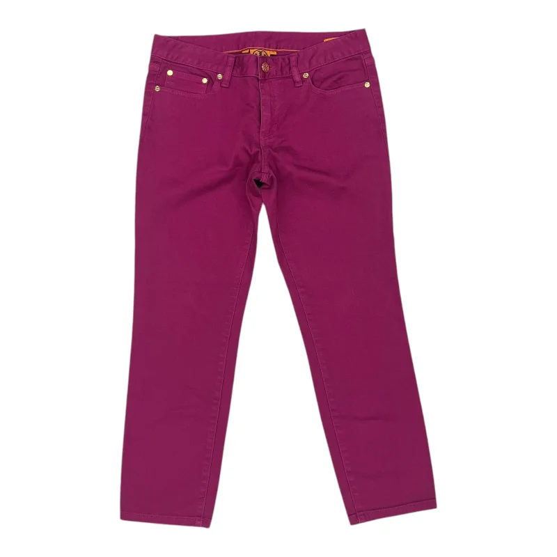 Classic Men's Jeans StyleJeans Designer By Tory Burch In Pink, Size:8