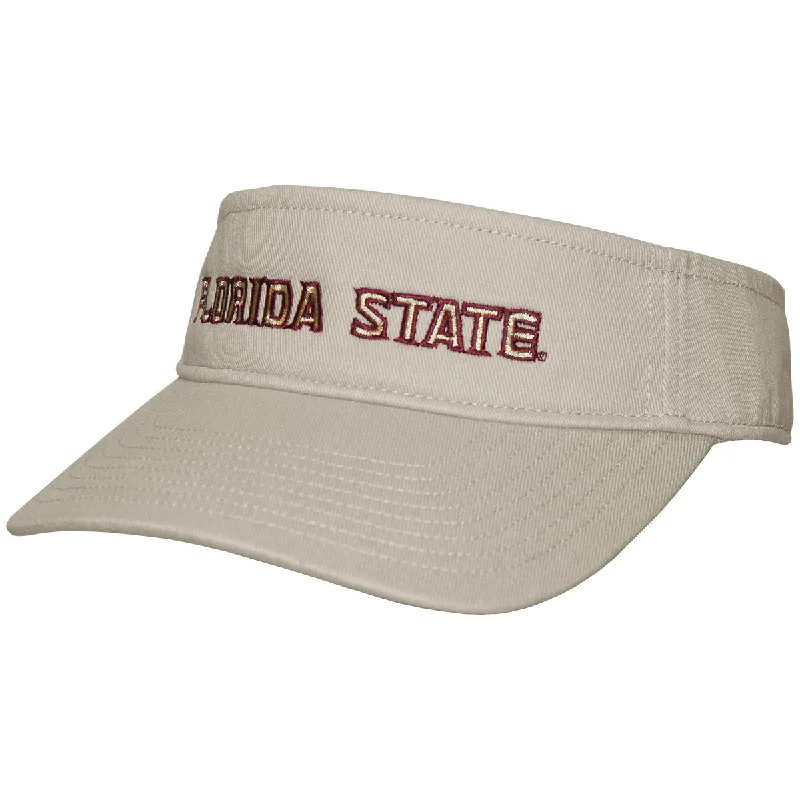 Lightweight Bucket HatsUscape Richardson Florida State Adjustable Garment Washed Visor - Stone