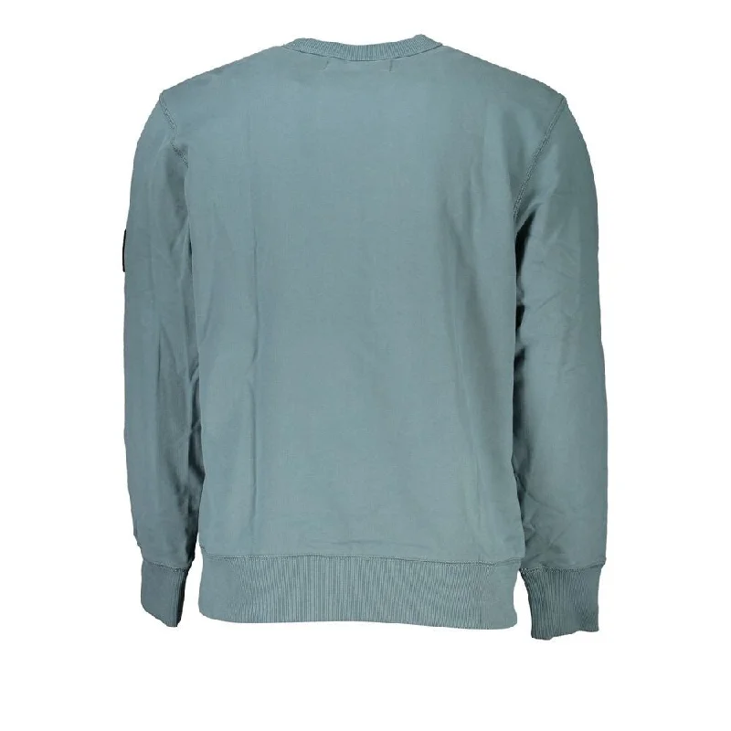 Men's Sweaters with Zippered PocketsCalvin Klein Eco-Conscious Green Crew Neck Men's Sweatshirt