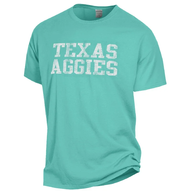 Men's Shirts with Wrinkle-Resistant FabricTexas Aggies Comfort Wash Tee - Mint