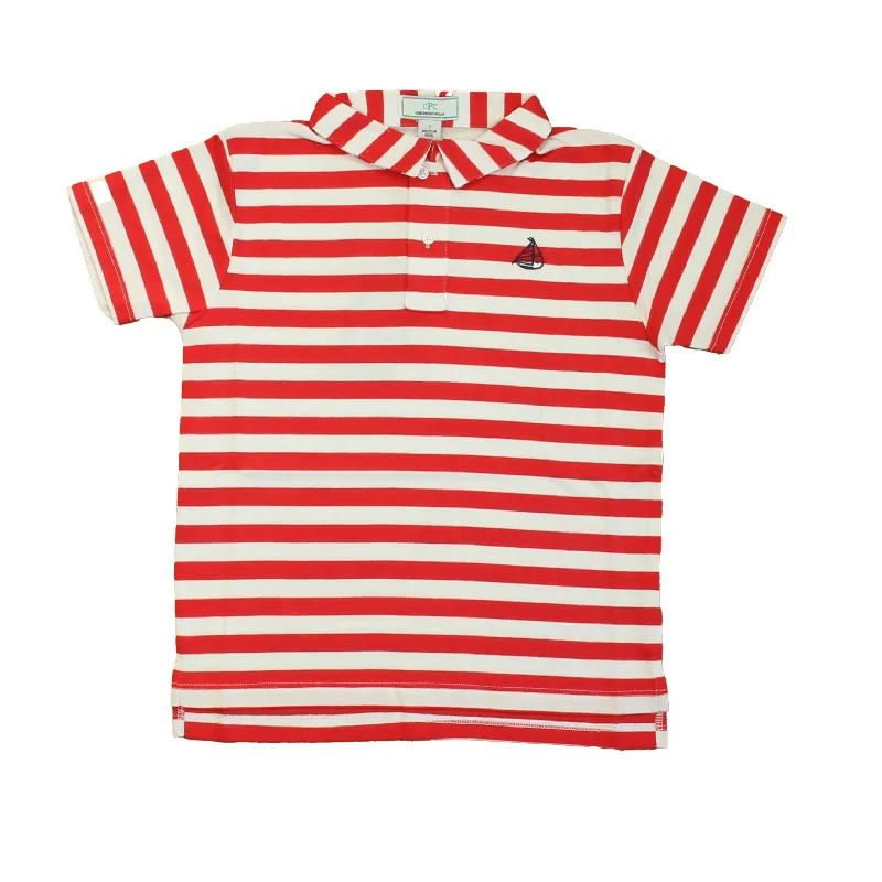 Men's Unique and Designer TopsClassic Prep Boys Lollipop Red | White Polo Shirt Size: 6-14 Years