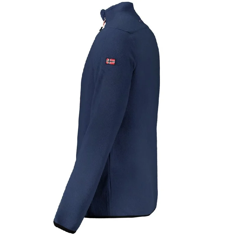 Layered Men's Vest SweatersNorway 1963 Blue Polyester Men Men's Sweater