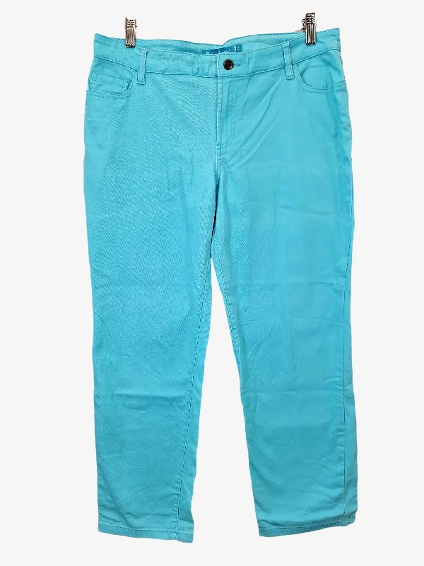 Men's Jeans for a Dressy OccasionTori Richard Caribbean Reef Cropped Slim Jeans Size 14
